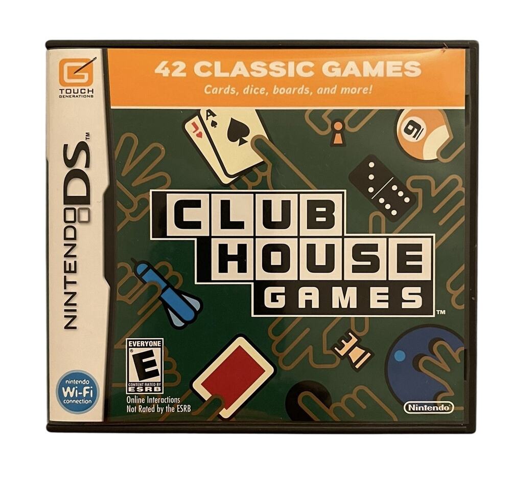 Clubhouse Games 2005 Nintendo DS Complete in Box
